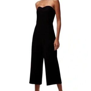 Aritzia Babaton Black Strapless Jumpsuit
